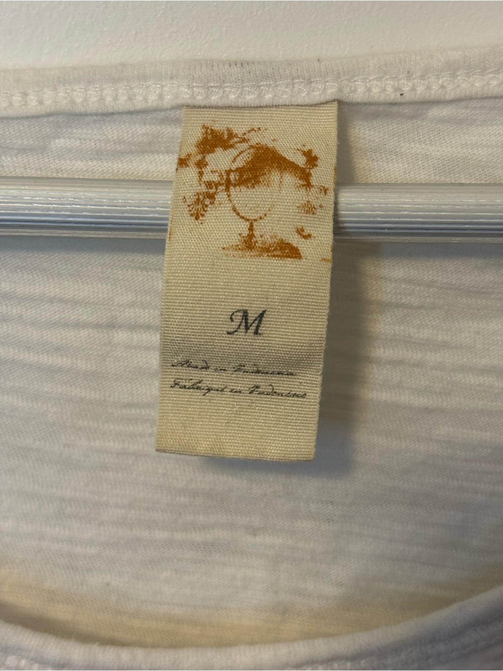 Anthropologie Women's White Sequin Wave Short Sleeve Top - Picture 2 of 3